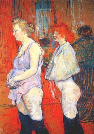 Henri de toulouse-lautrec The Medical Inspection at the Rue des Moulins Brothel china oil painting image
